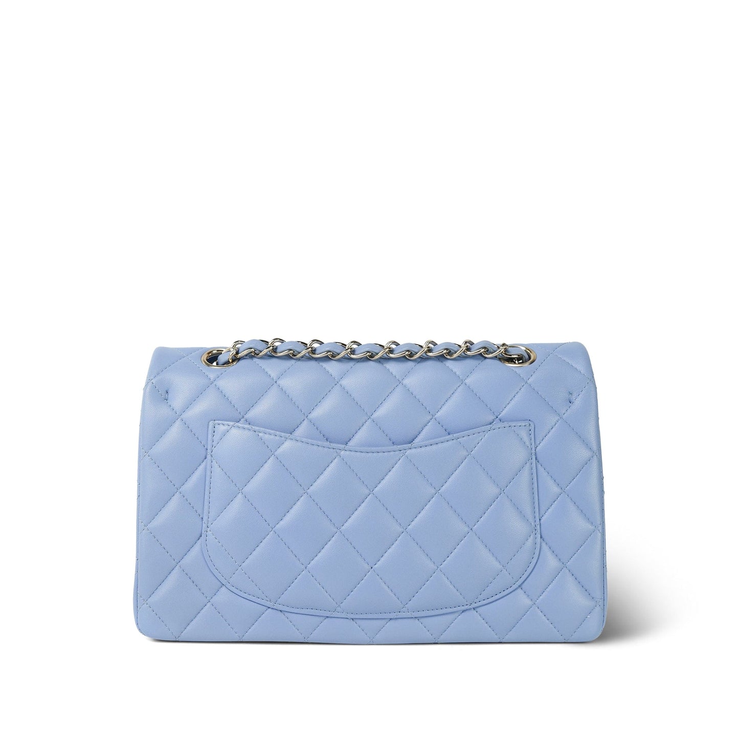 21C Sky Blue Lambskin Quilted Classic Flap Small Light Gold Hardware