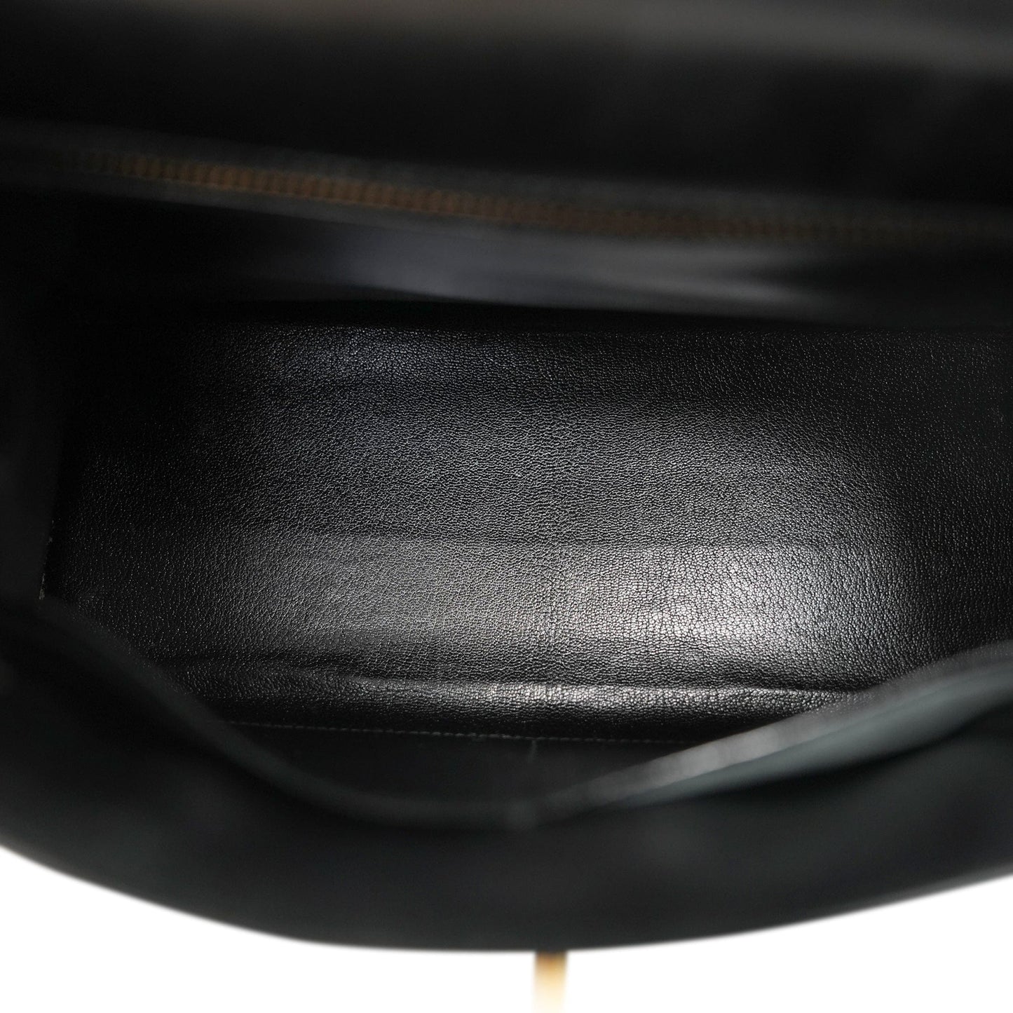 Vintage Kelly 28 Black Box Calfskin Gold Plated