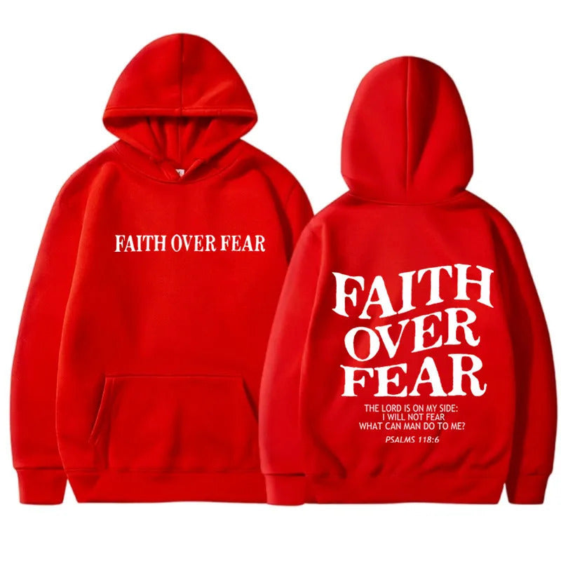Symbolic Faith Over Fear Hoodie