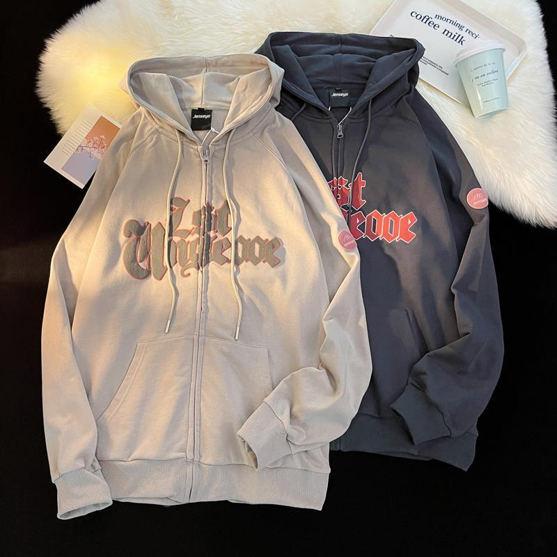 American Style Retro Cardigan Hoodie