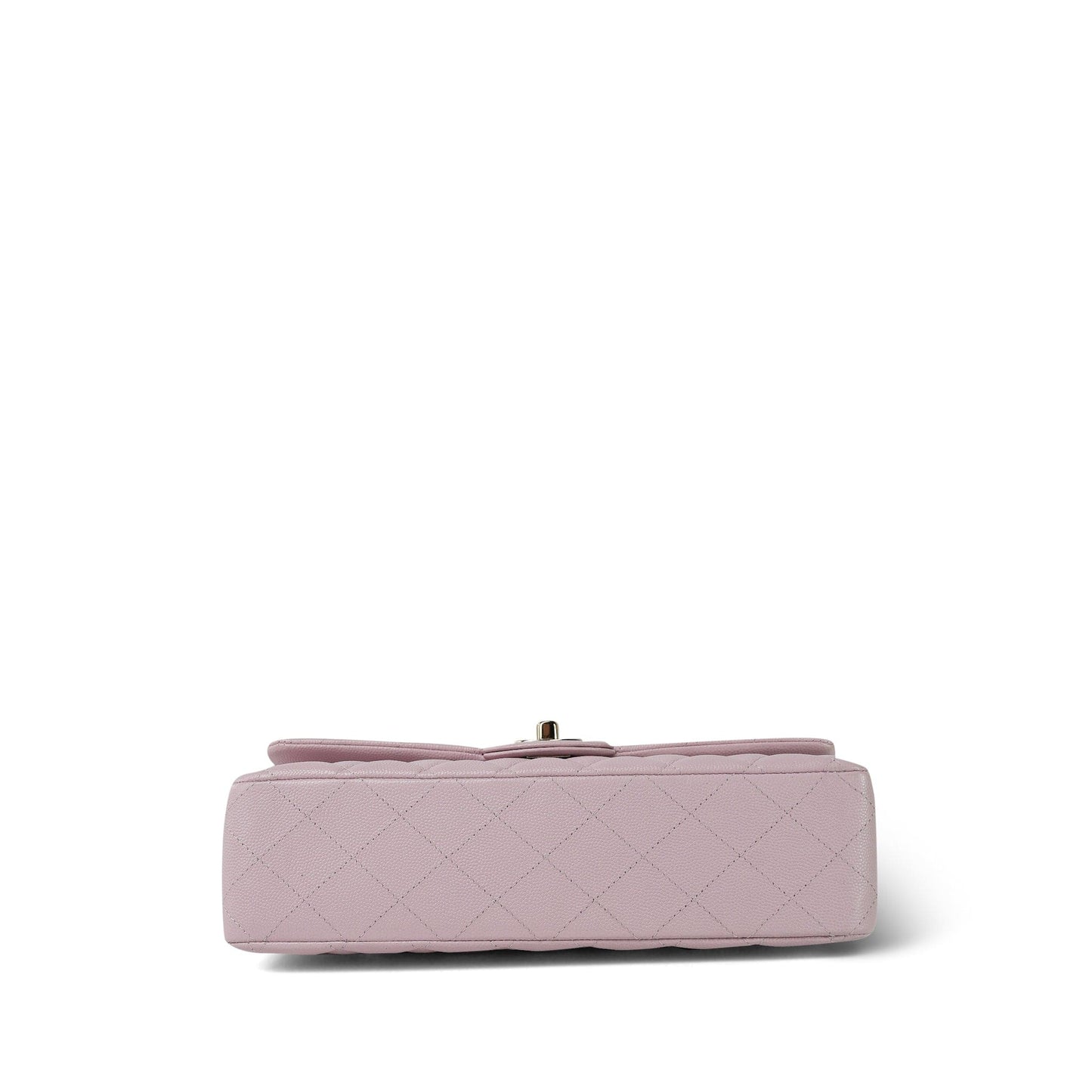 21S Light Pink Caviar Quilted Classic Flap Medium Light Gold Hardware