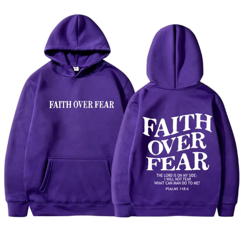 Symbolic Faith Over Fear Hoodie