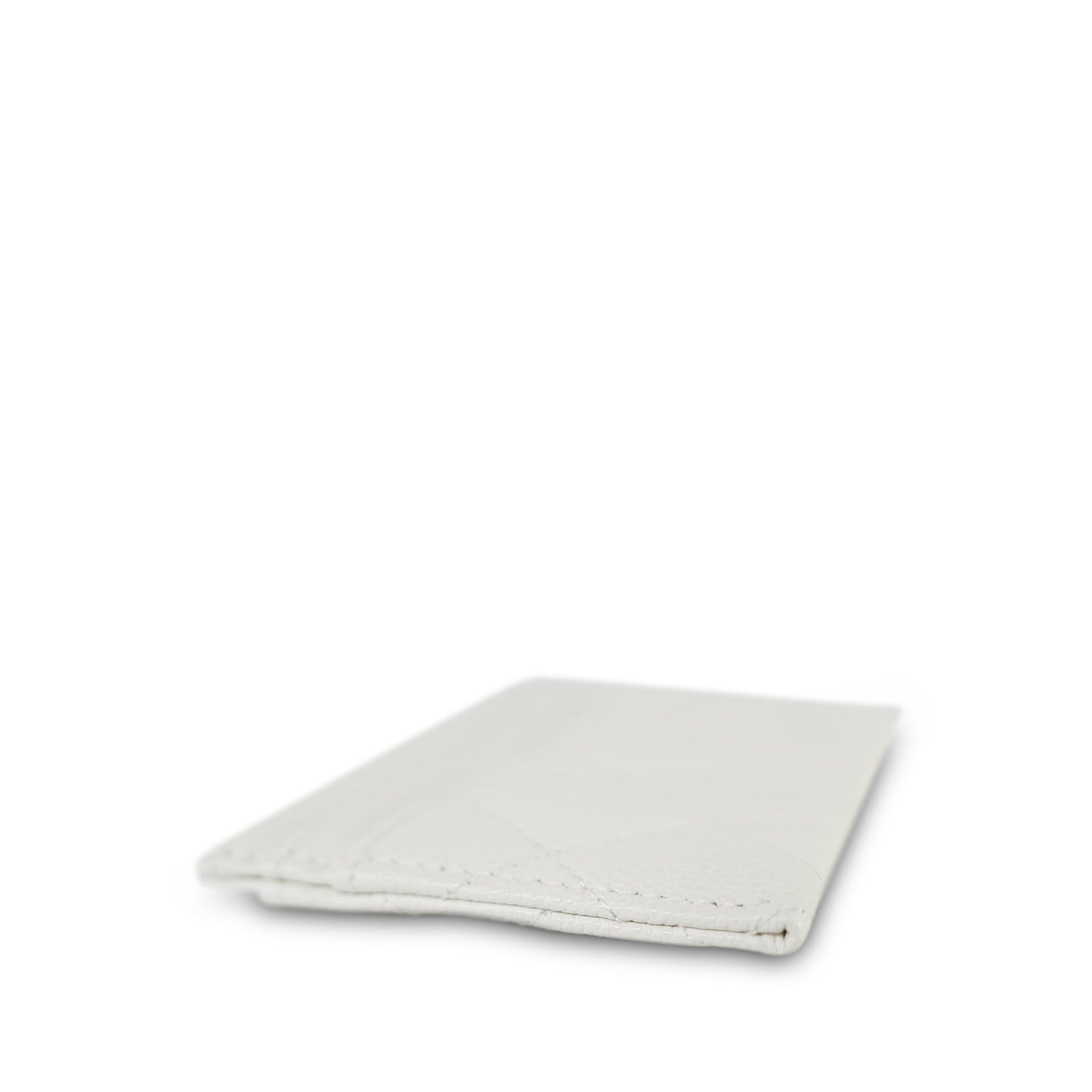 White Caviar Quilted Classic Card Holder LGHW