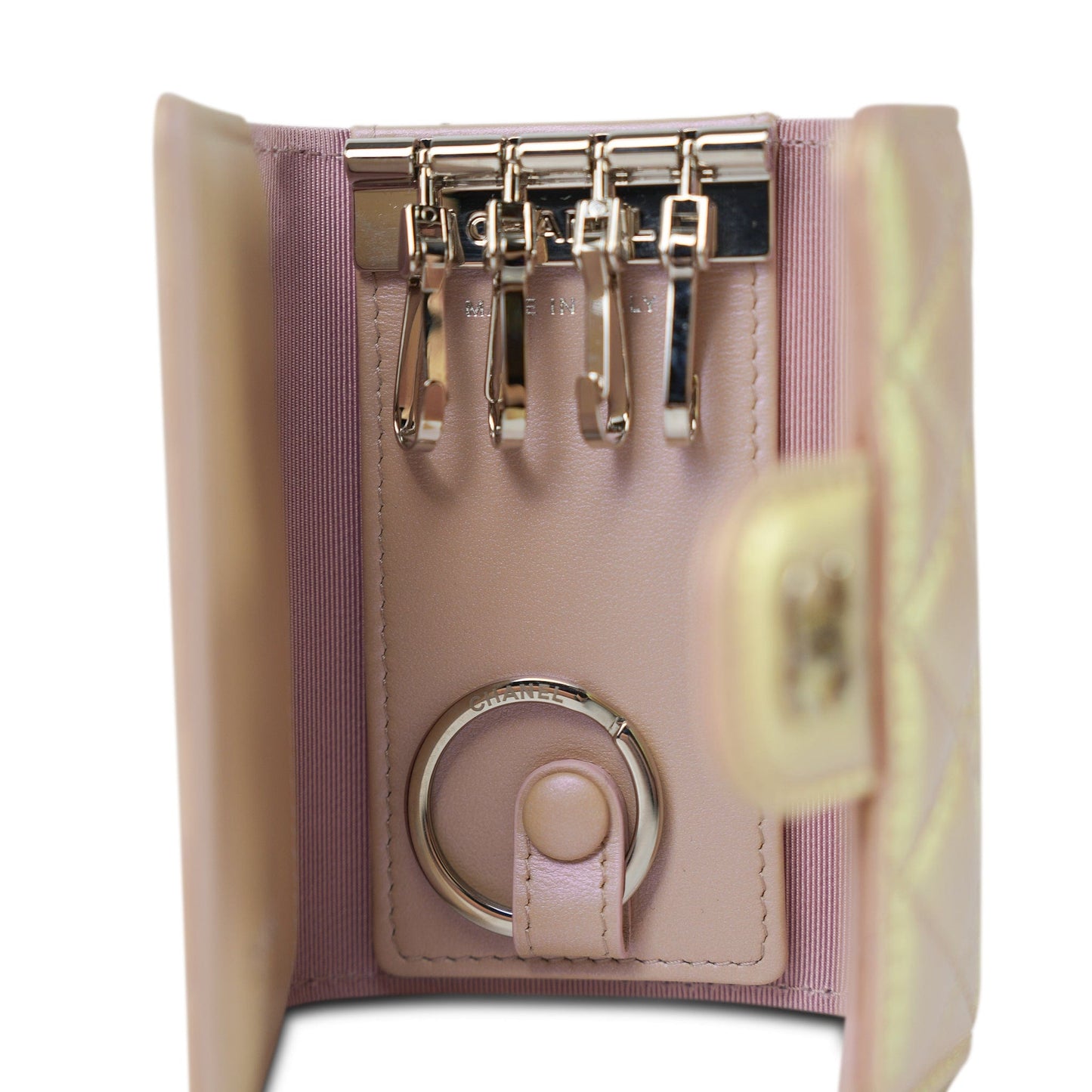 21K Pink Iridescent Key Holder Wallet SHW