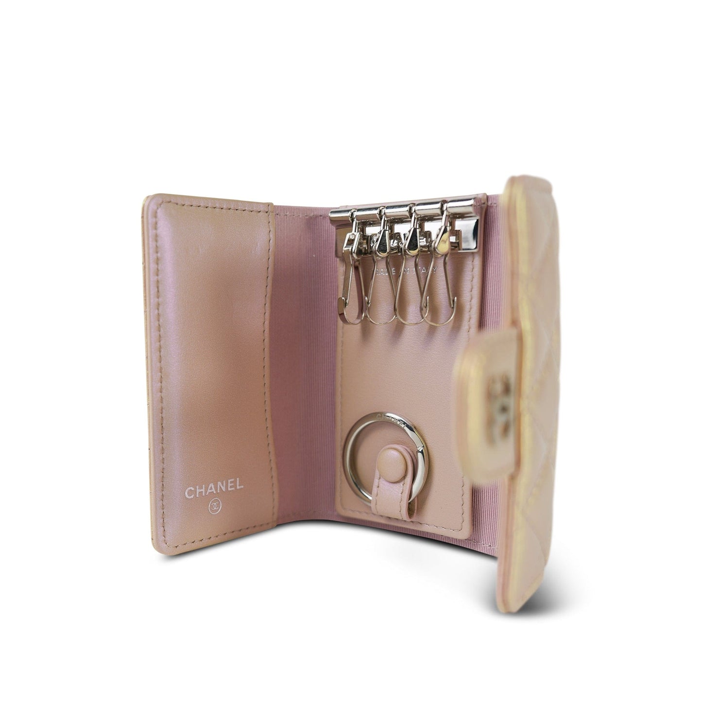 21K Pink Iridescent Key Holder Wallet SHW