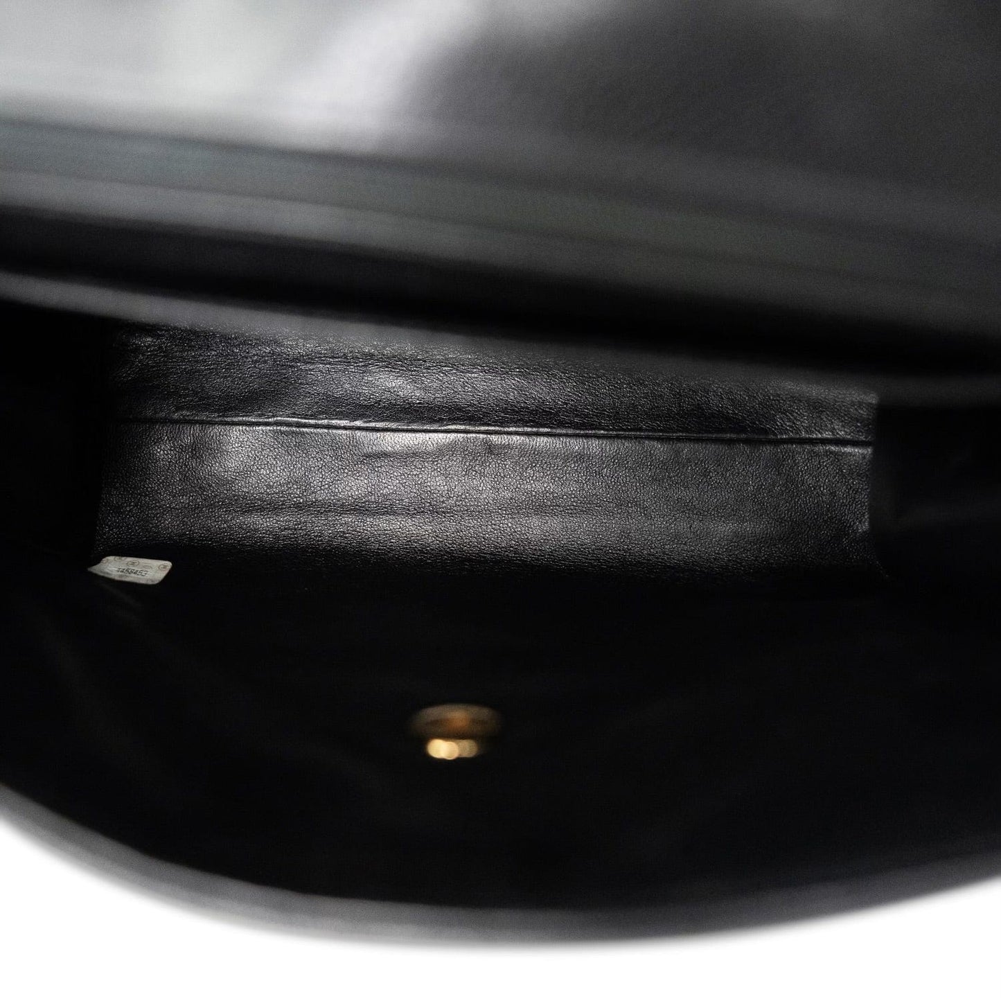 Vintage Black Caviar Quilted Square Flap Gold Hardware