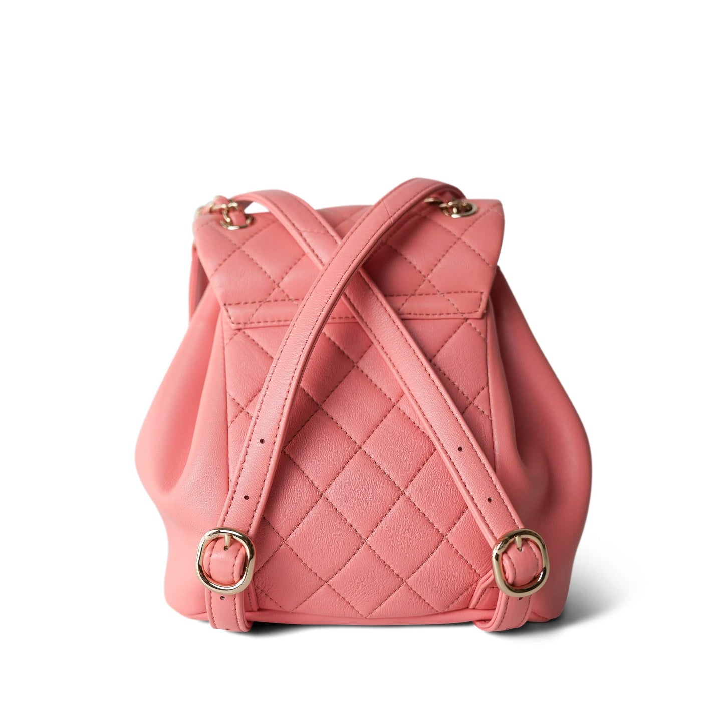 22A Coral/Pink Leather Duma Backpack Small LGHW