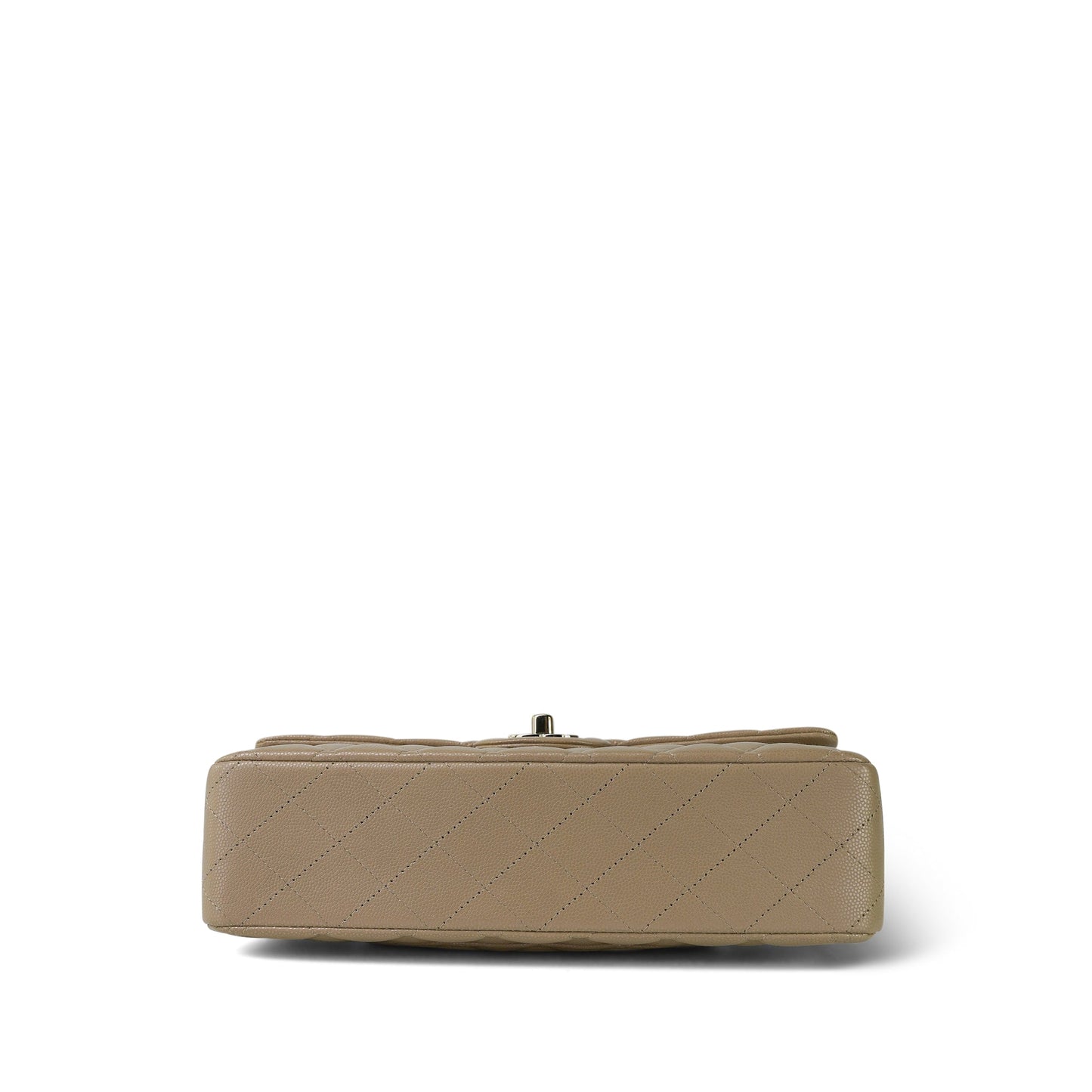 21S Iridescent Dark Beige Classic Flap Medium LGHW