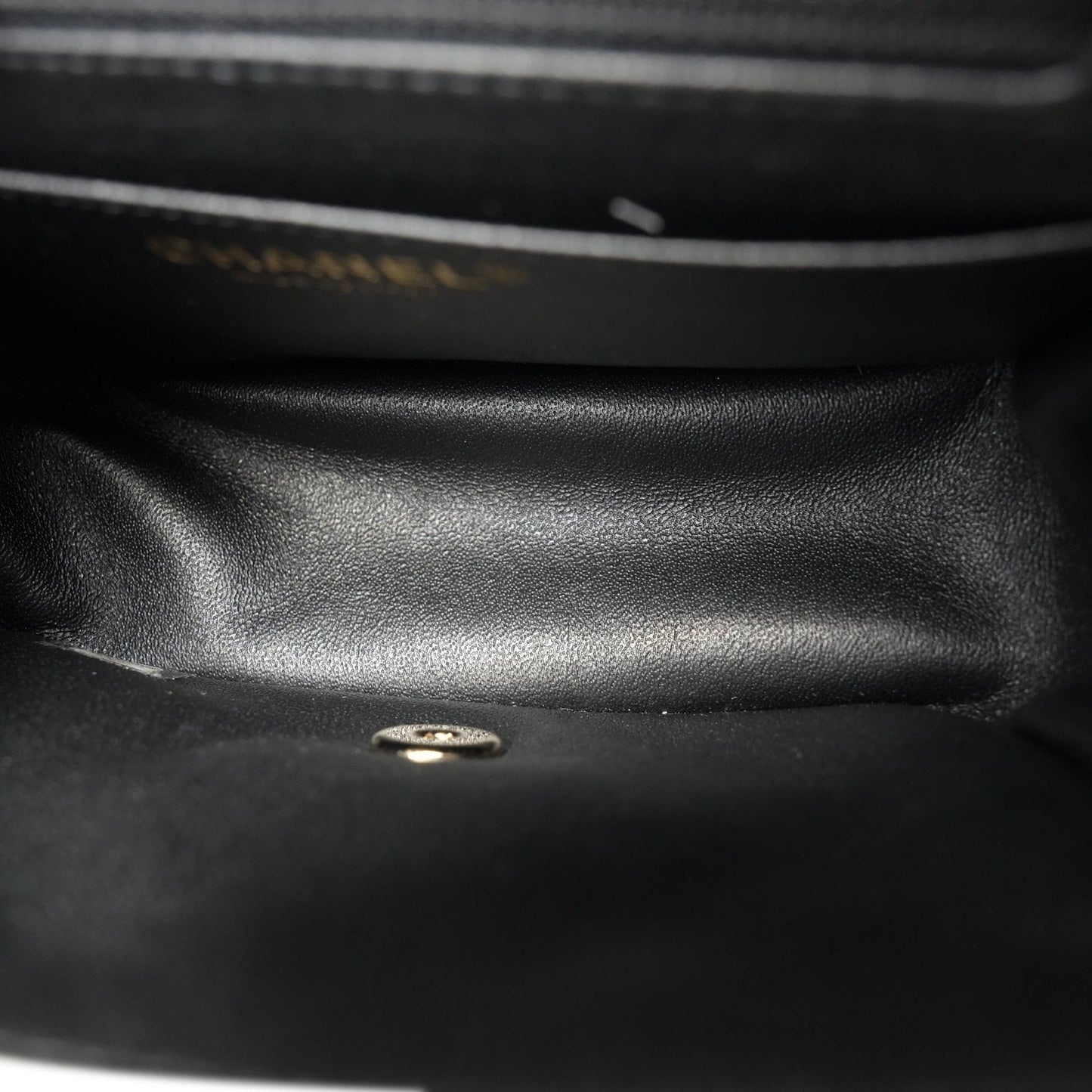 21P Black Lambskin Quilted Mini Square Flap LGHW