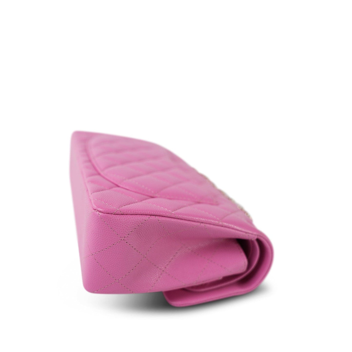 21P Pink Caviar Quilted Classic Flap Small LGHW