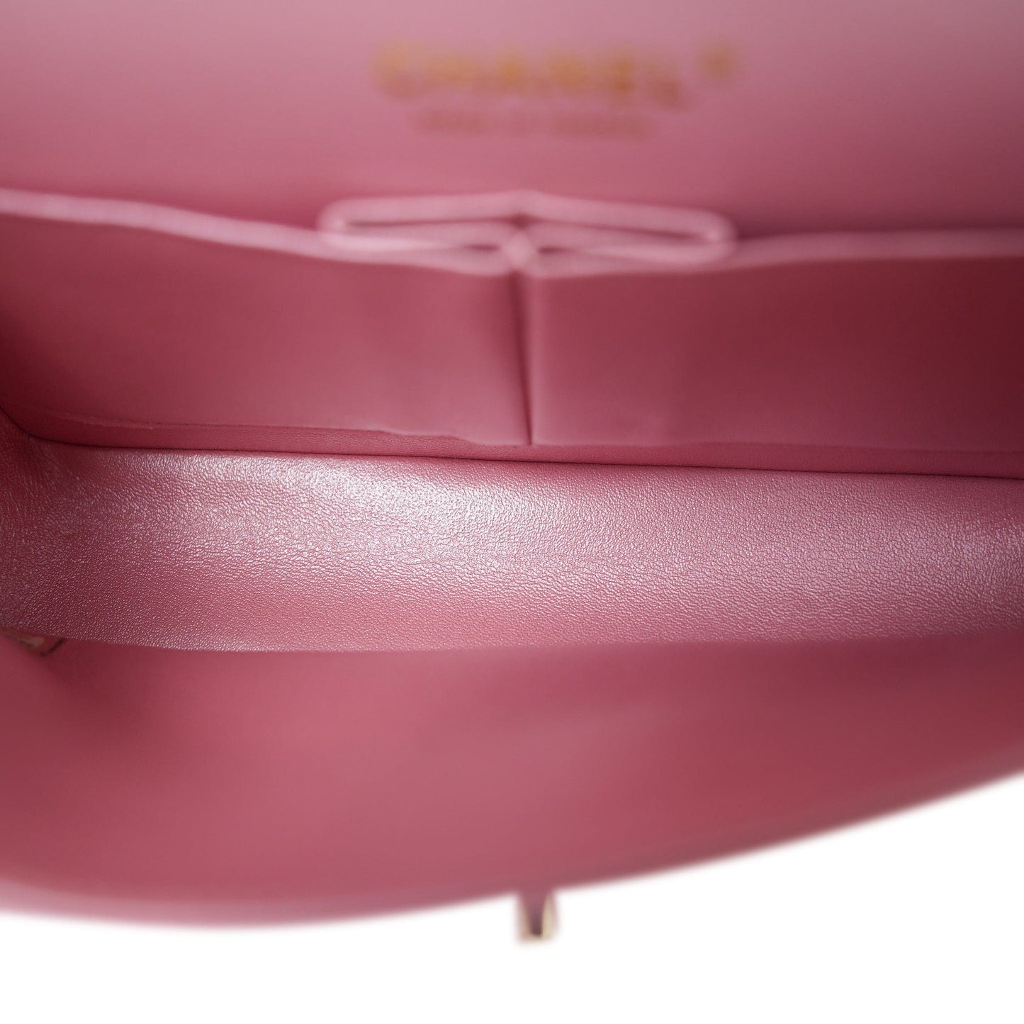 19S Iridescent Pink Caviar Quilted Medium Classic Flap Light Gold Hardware