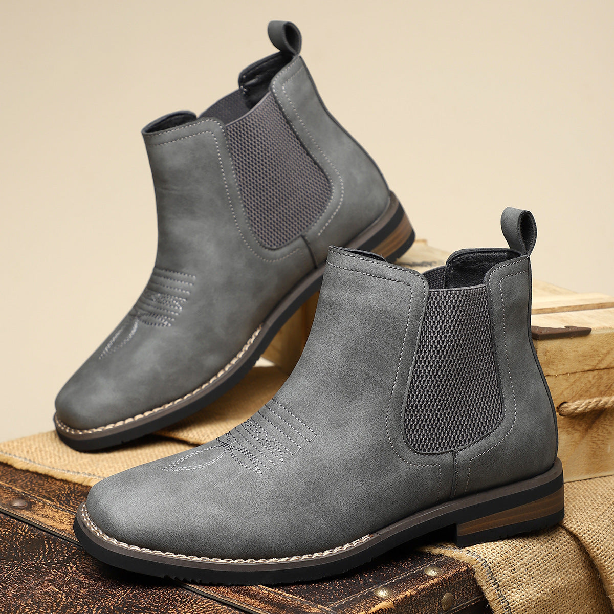 Autumn And Winter Casual British Style Mid-Calf Shoes