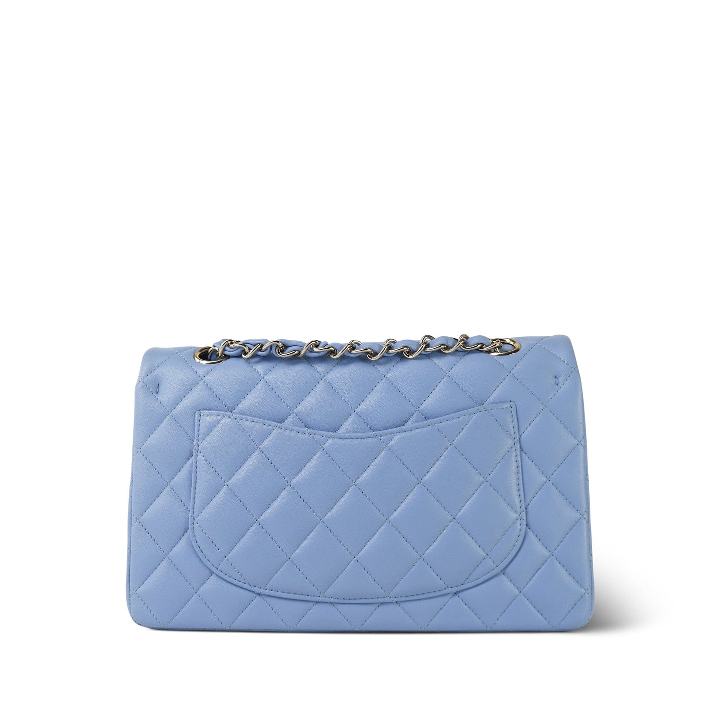 21C Blue Lambskin Quilted Classic Flap Small LGHW