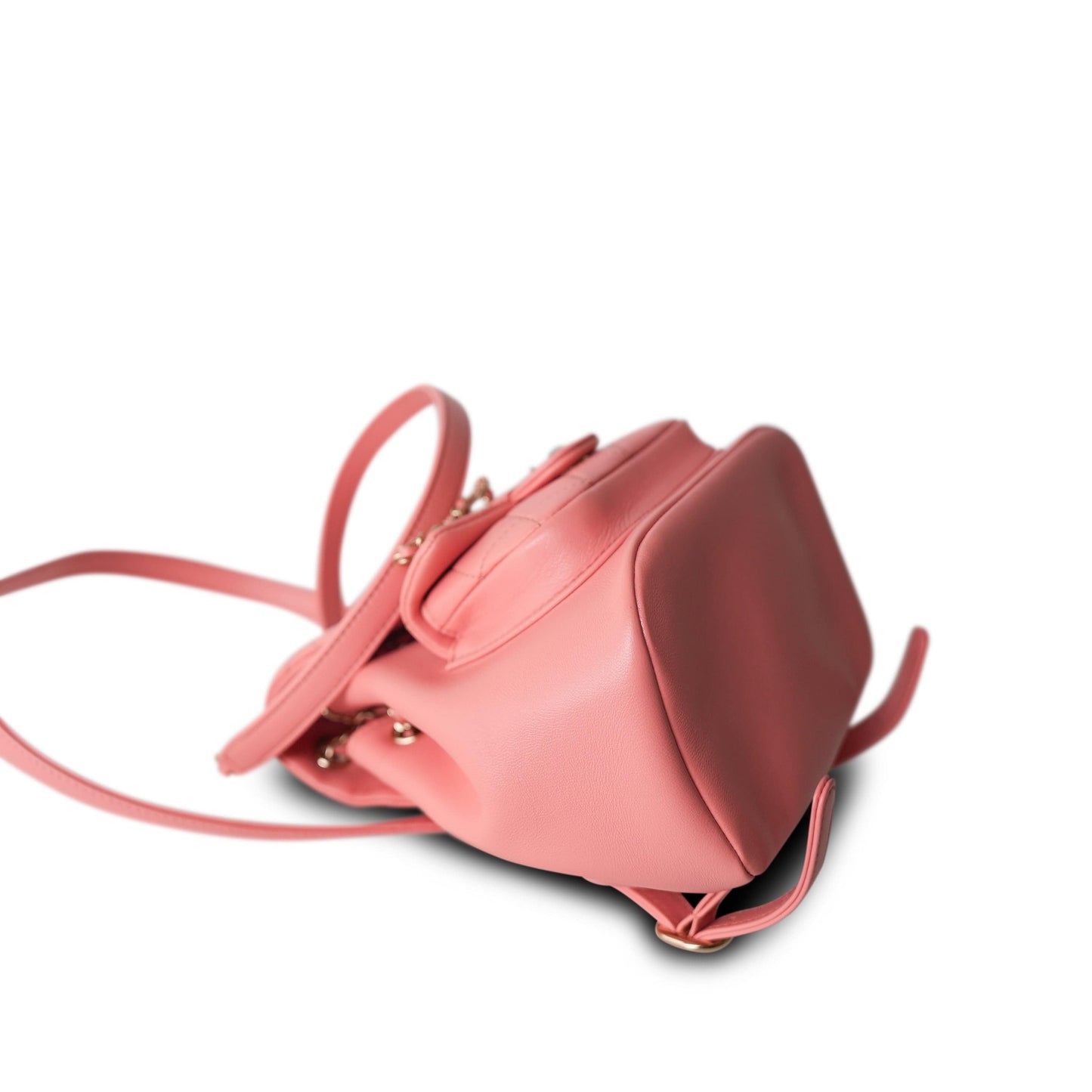 22A Coral/Pink Leather Duma Backpack Small LGHW