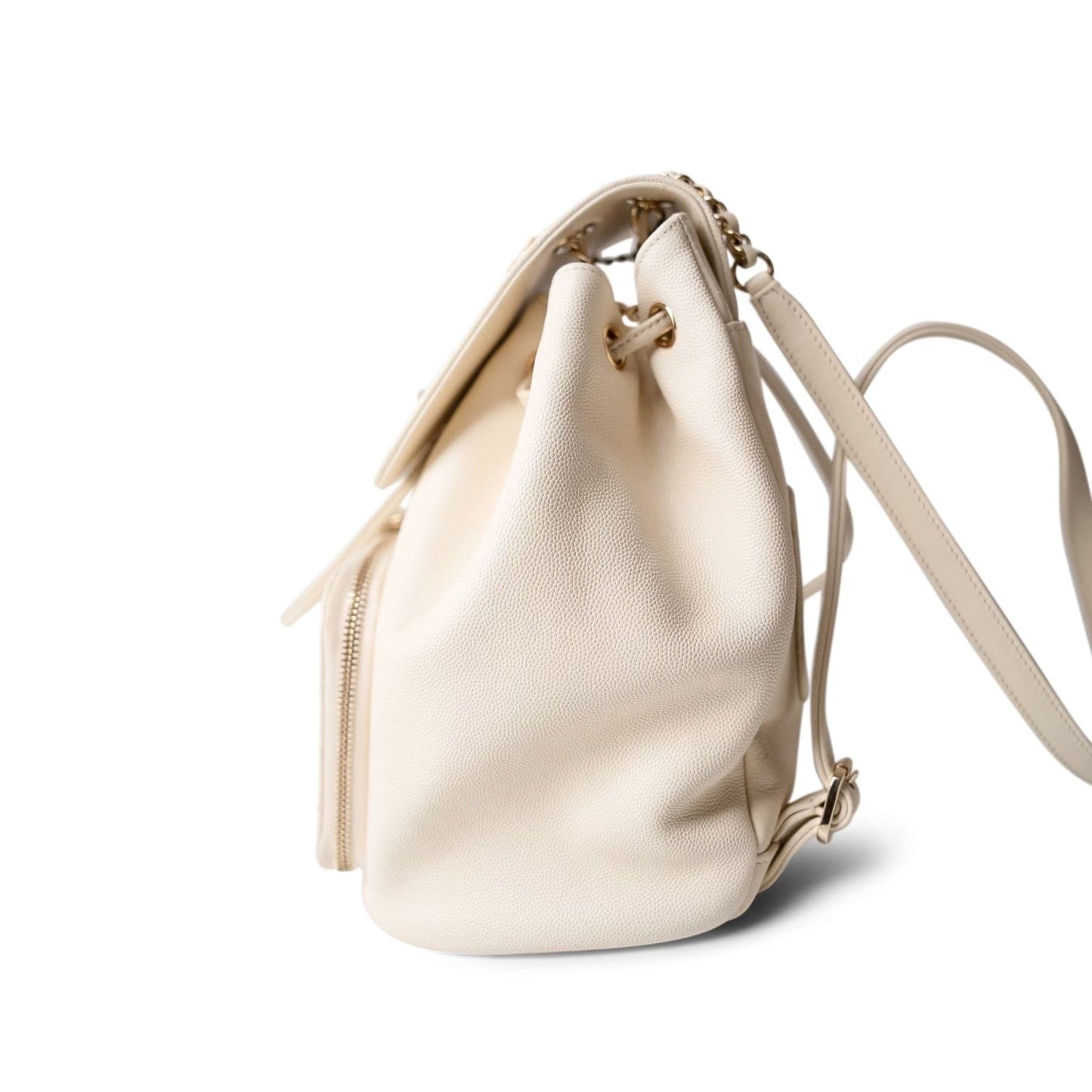 White Caviar Quilted Business Affinity Backpack LGHW