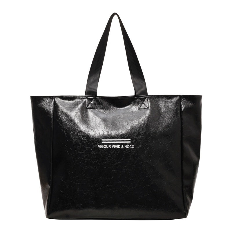 Solid Luxury Large Capacity Tote Shoulder Bag