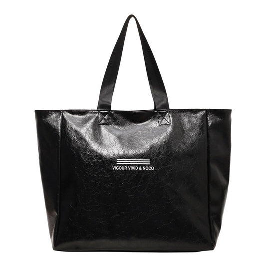 Solid Luxury Large Capacity Tote Shoulder Bag