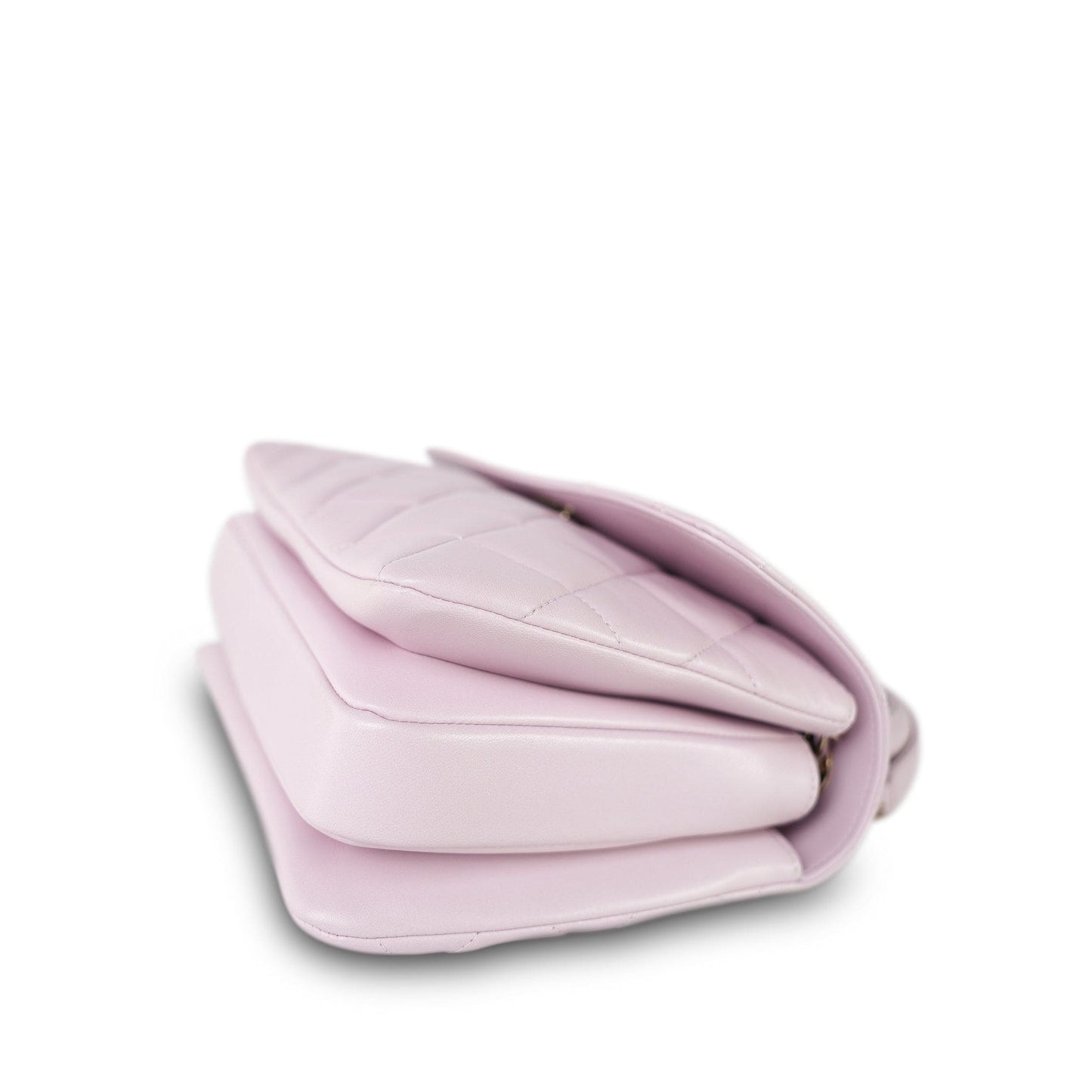 21S Light Pink Lambskin Quilted Trendy CC Small LGHW