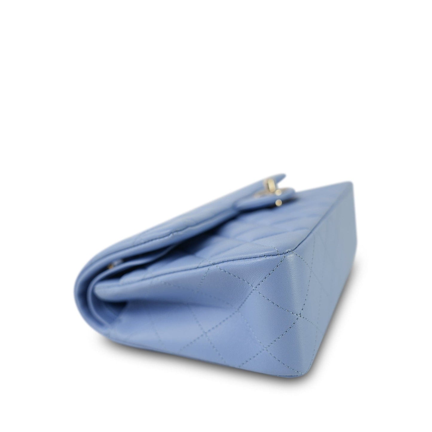 21C Blue Lambskin Quilted Classic Flap Small LGHW