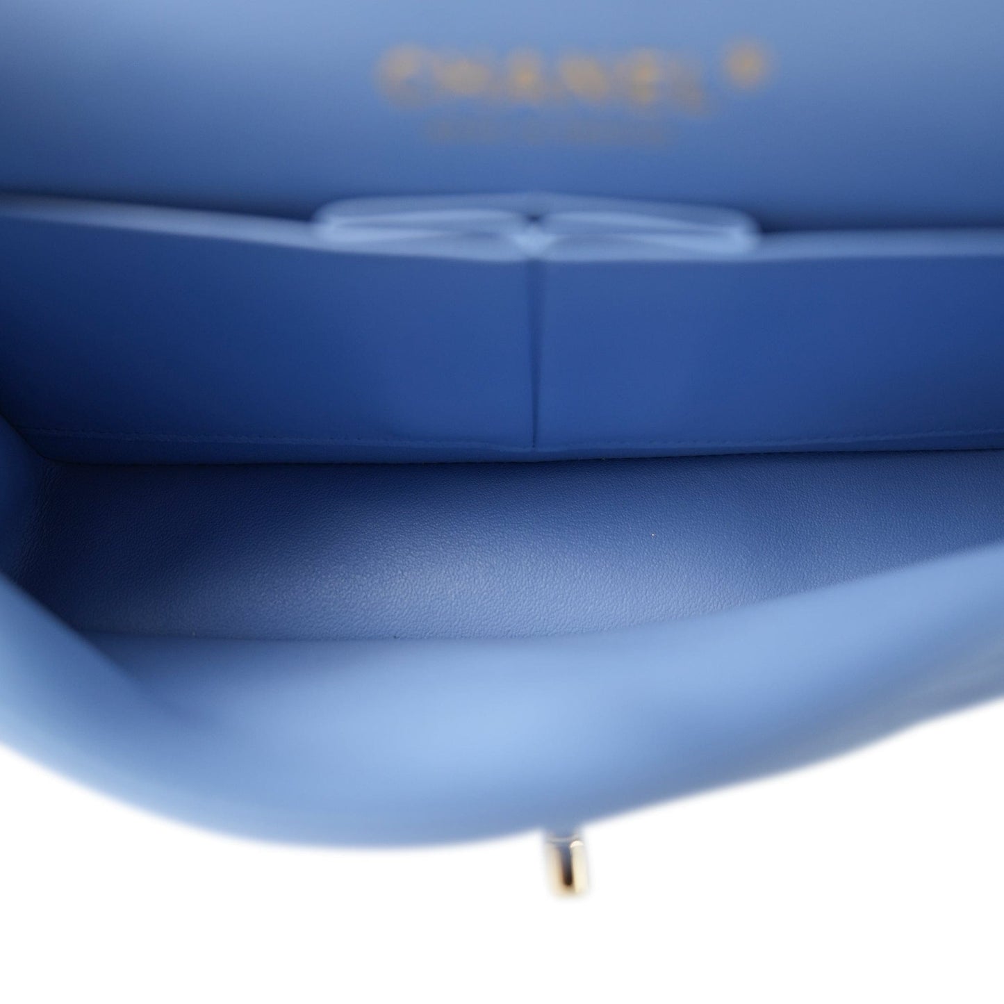 21C Blue Lambskin Quilted Classic Flap Small LGHW