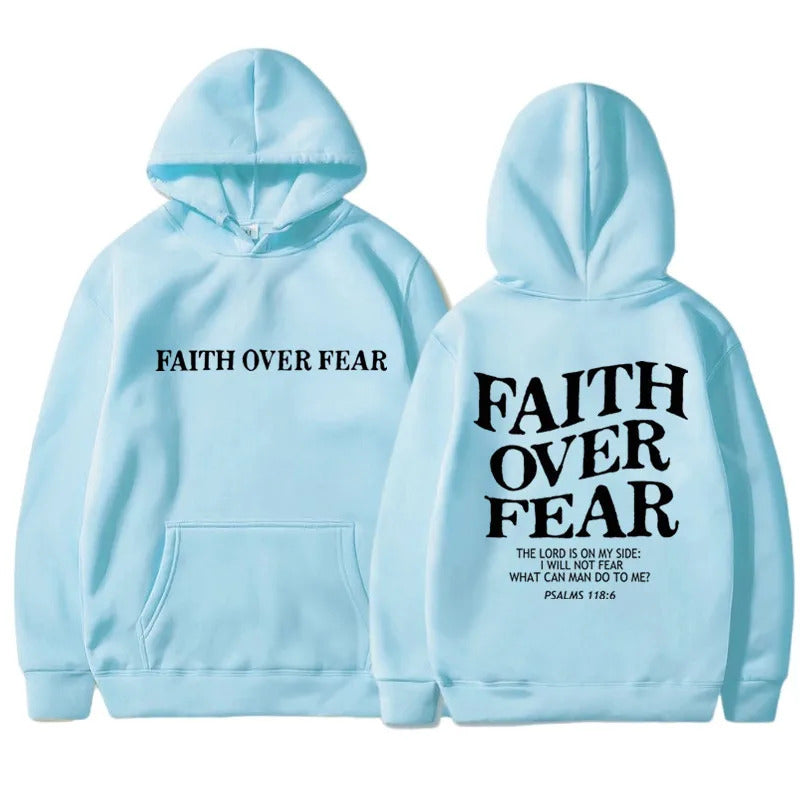 Symbolic Faith Over Fear Hoodie