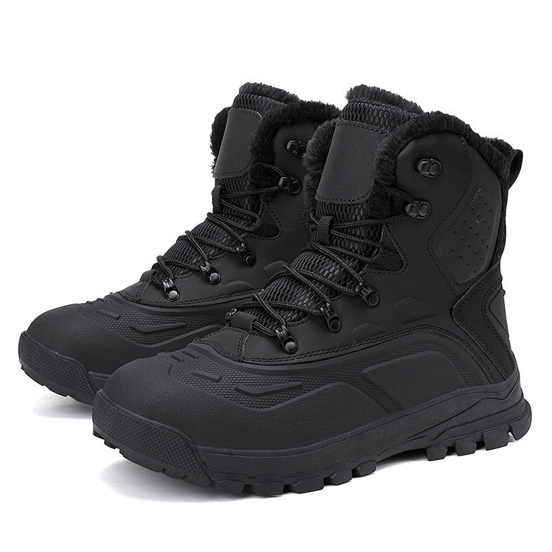Fleece-lined Warm Plus Sized Men's Boots