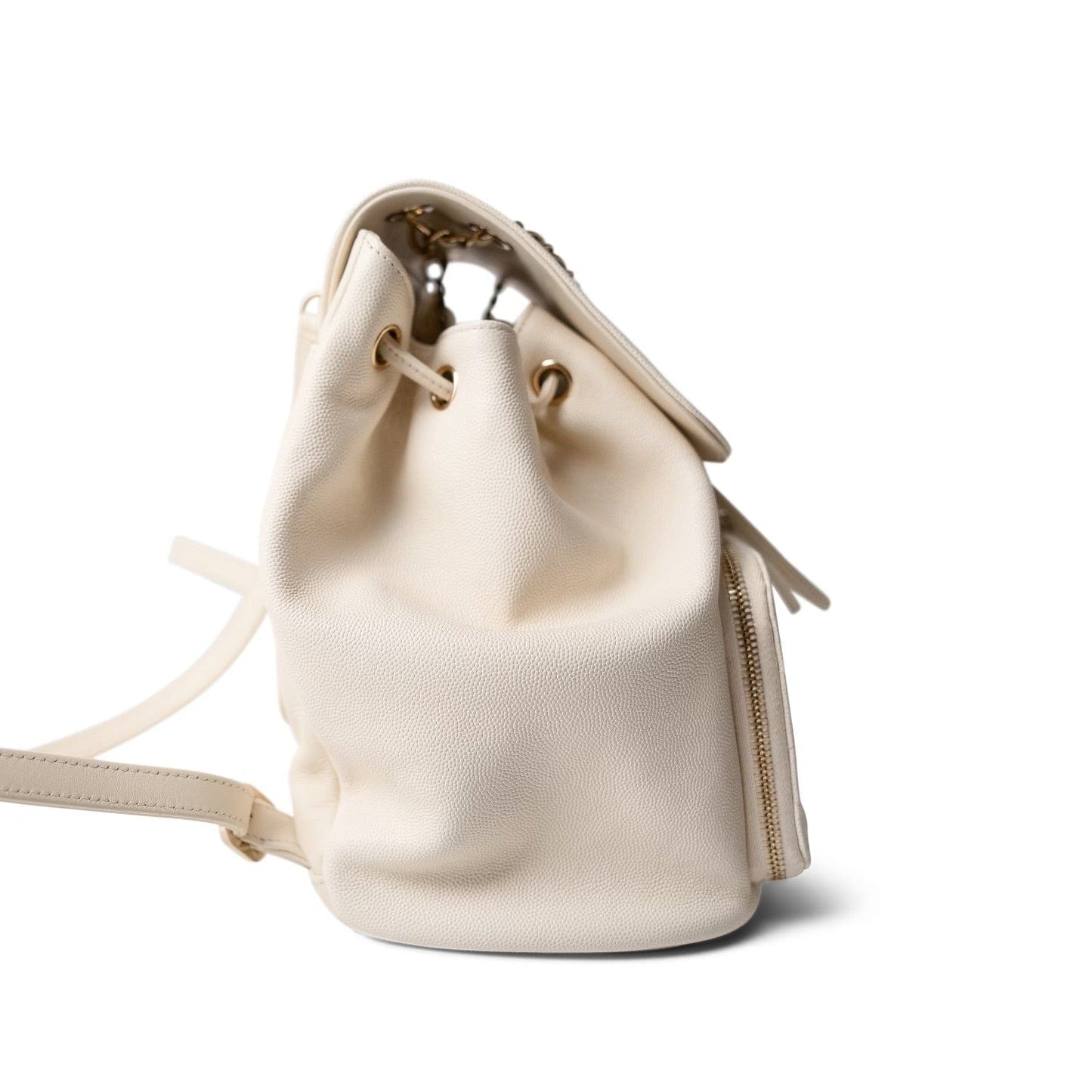 White Caviar Quilted Business Affinity Backpack LGHW