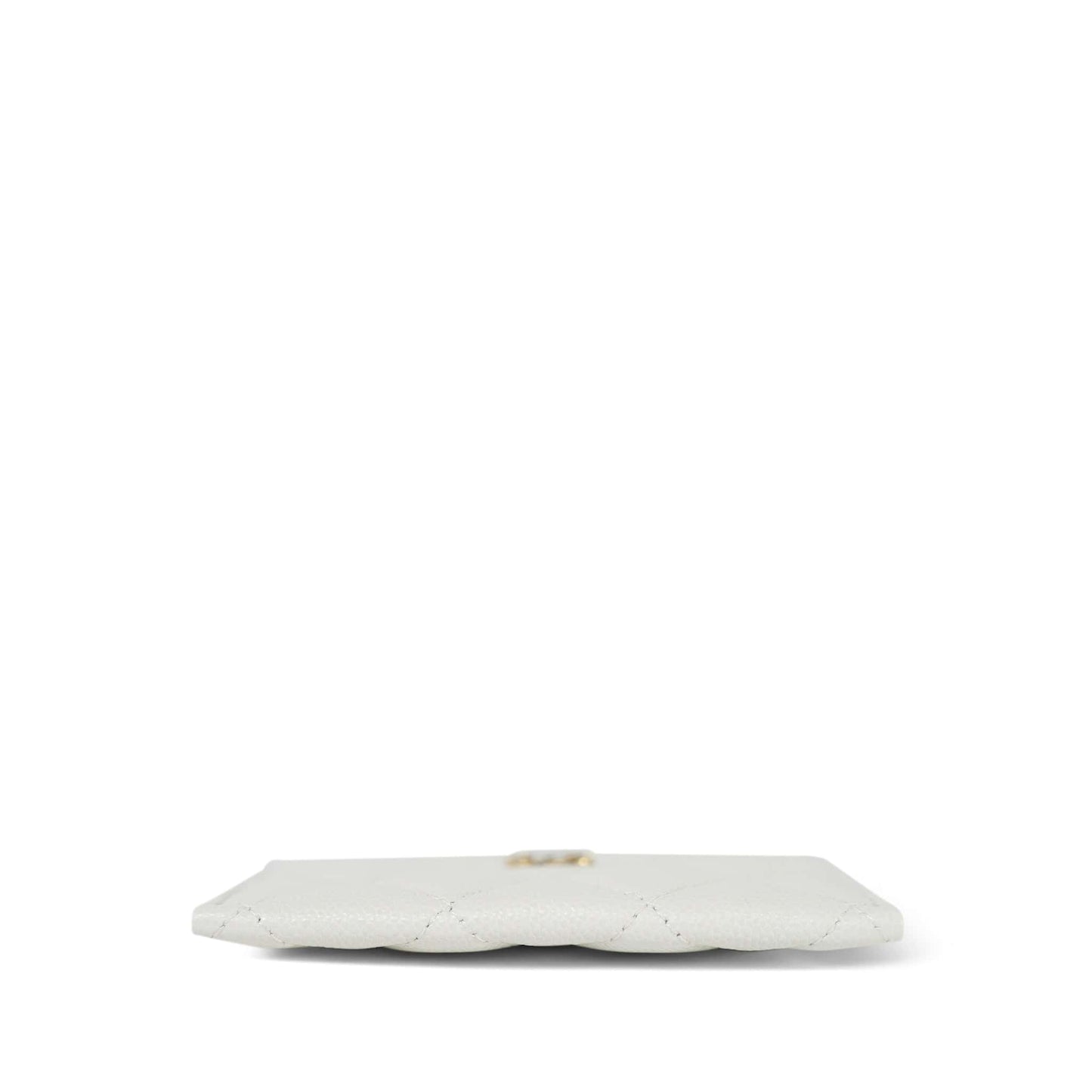 White Caviar Quilted Classic Card Holder LGHW
