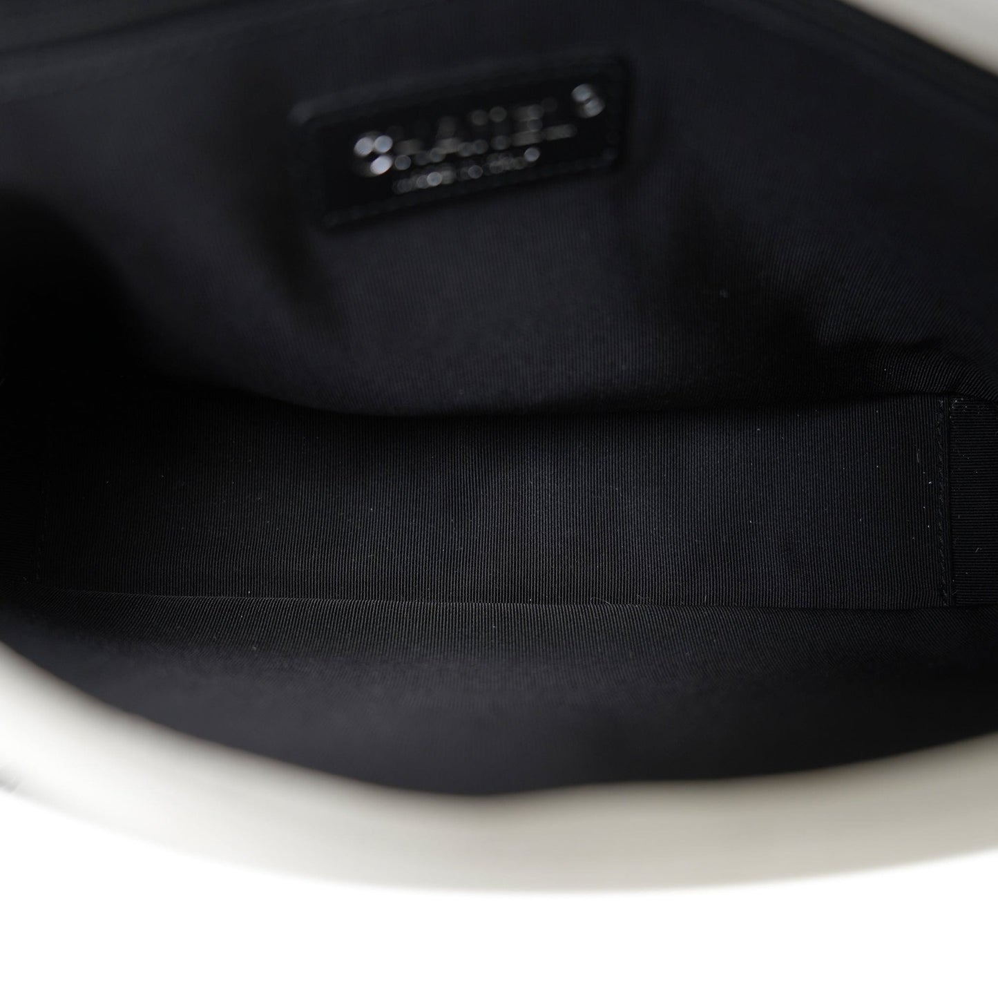 White Caviar Quilted My Everything Flap Black Hardware