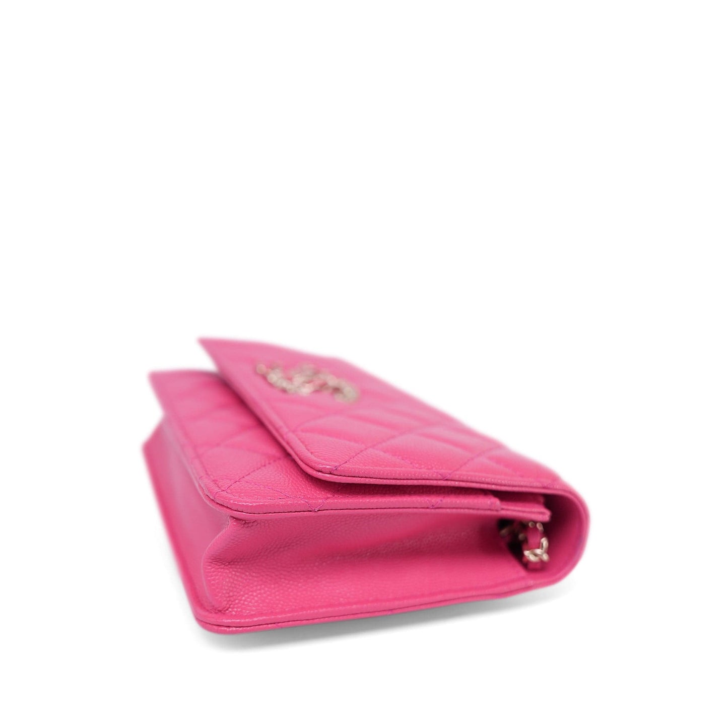 20K Pink Caviar Quilted Wallet on Chain WOC LGHW
