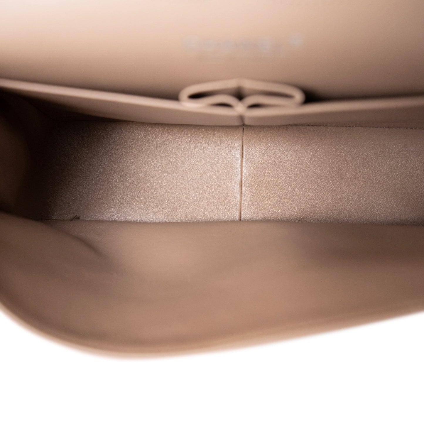 17B Dark Beige Caviar Quilted Classic Flap Jumbo Silver Hardware