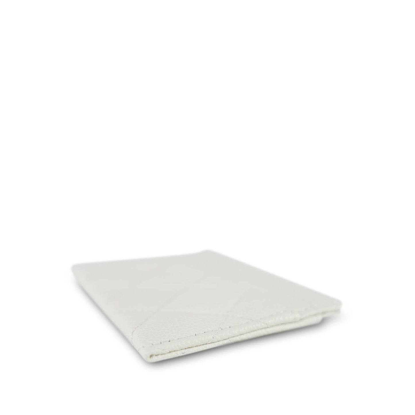 White Caviar Quilted Classic Card Holder LGHW