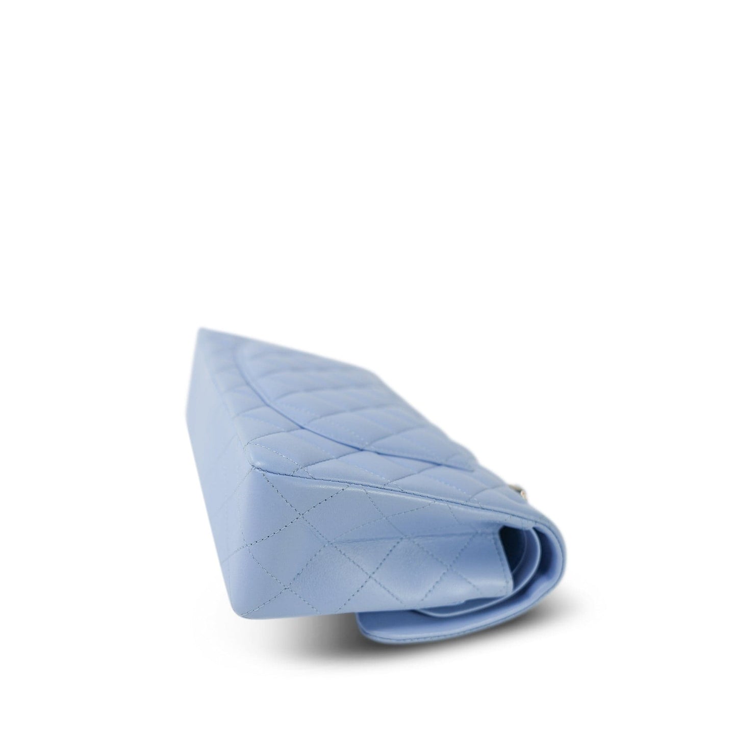 21C Sky Blue Lambskin Quilted Classic Flap Small Light Gold Hardware