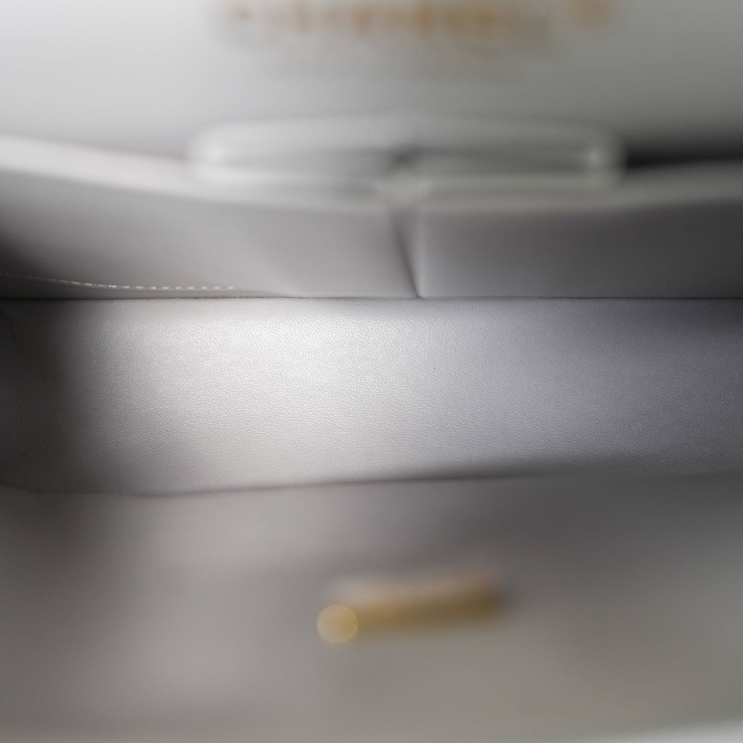 21A Grey Caviar Quilted Classic Flap Small Light Gold Hardware