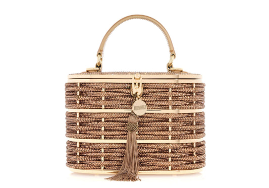 Willow Crystal Woven Top Handle Topaz