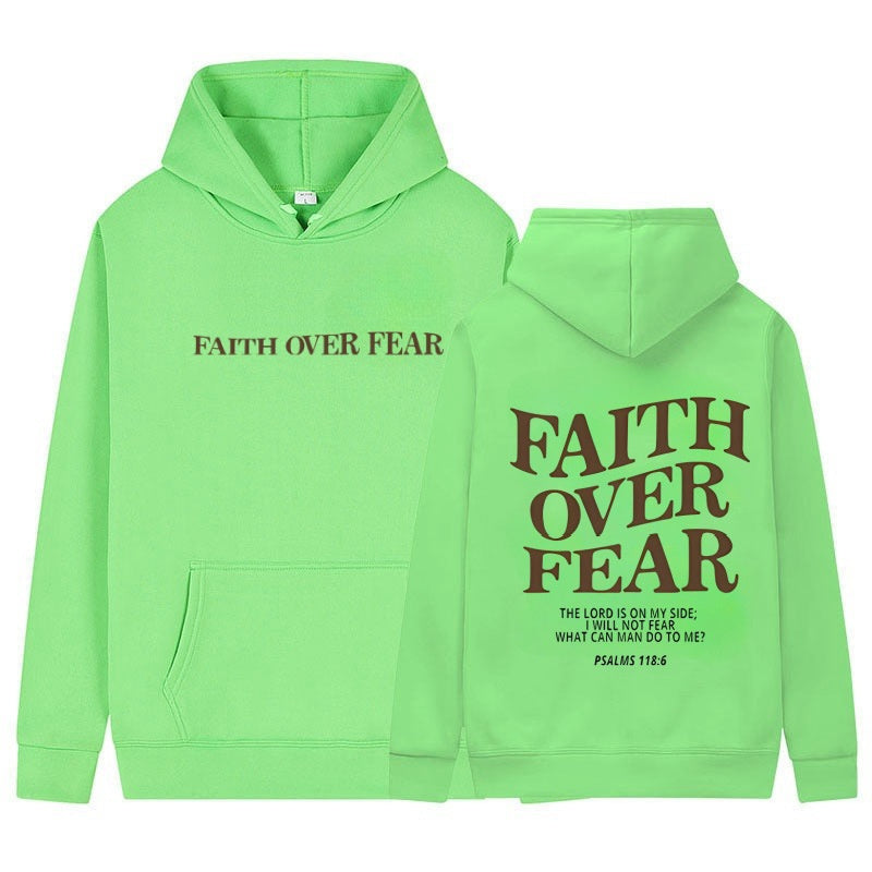 Symbolic Faith Over Fear Hoodie