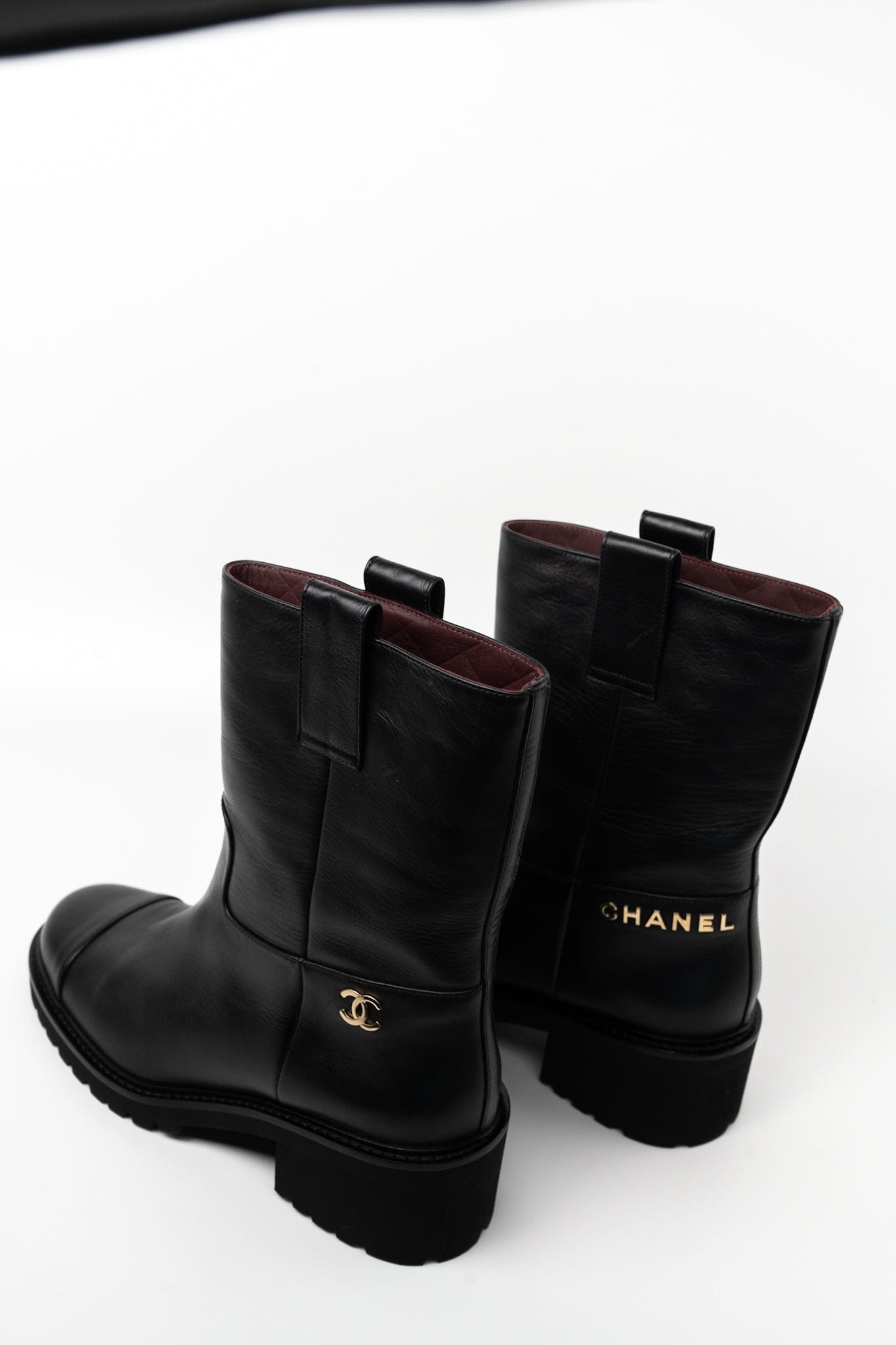 20A Leather CC Signature Cap Toe Ankle Midcalf Short Boots Booties