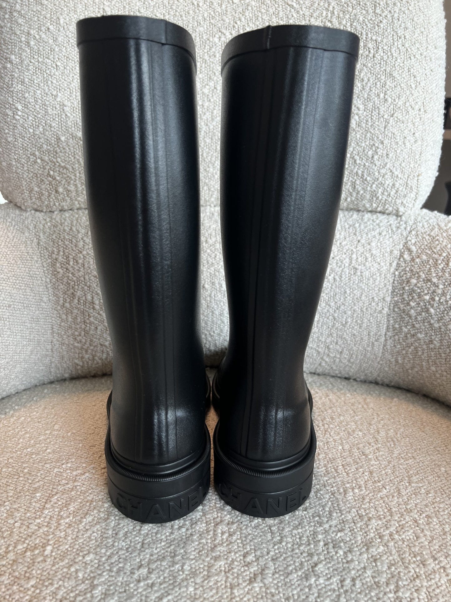 22A Caoutchouk CC High Boots Black