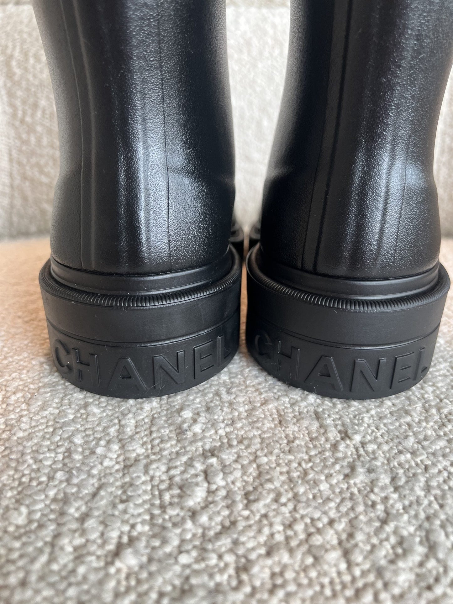 22A Caoutchouk CC High Boots Black