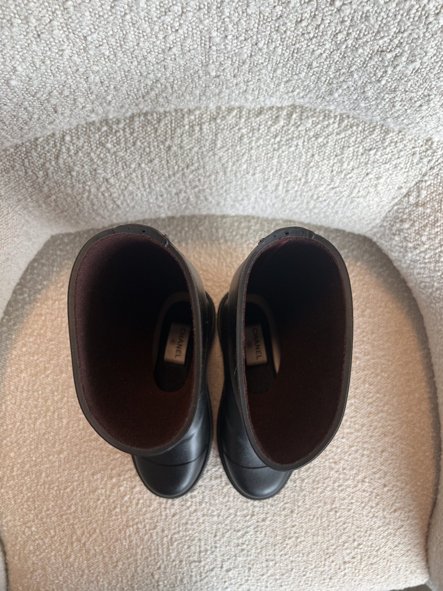 22A Caoutchouk CC High Boots Black