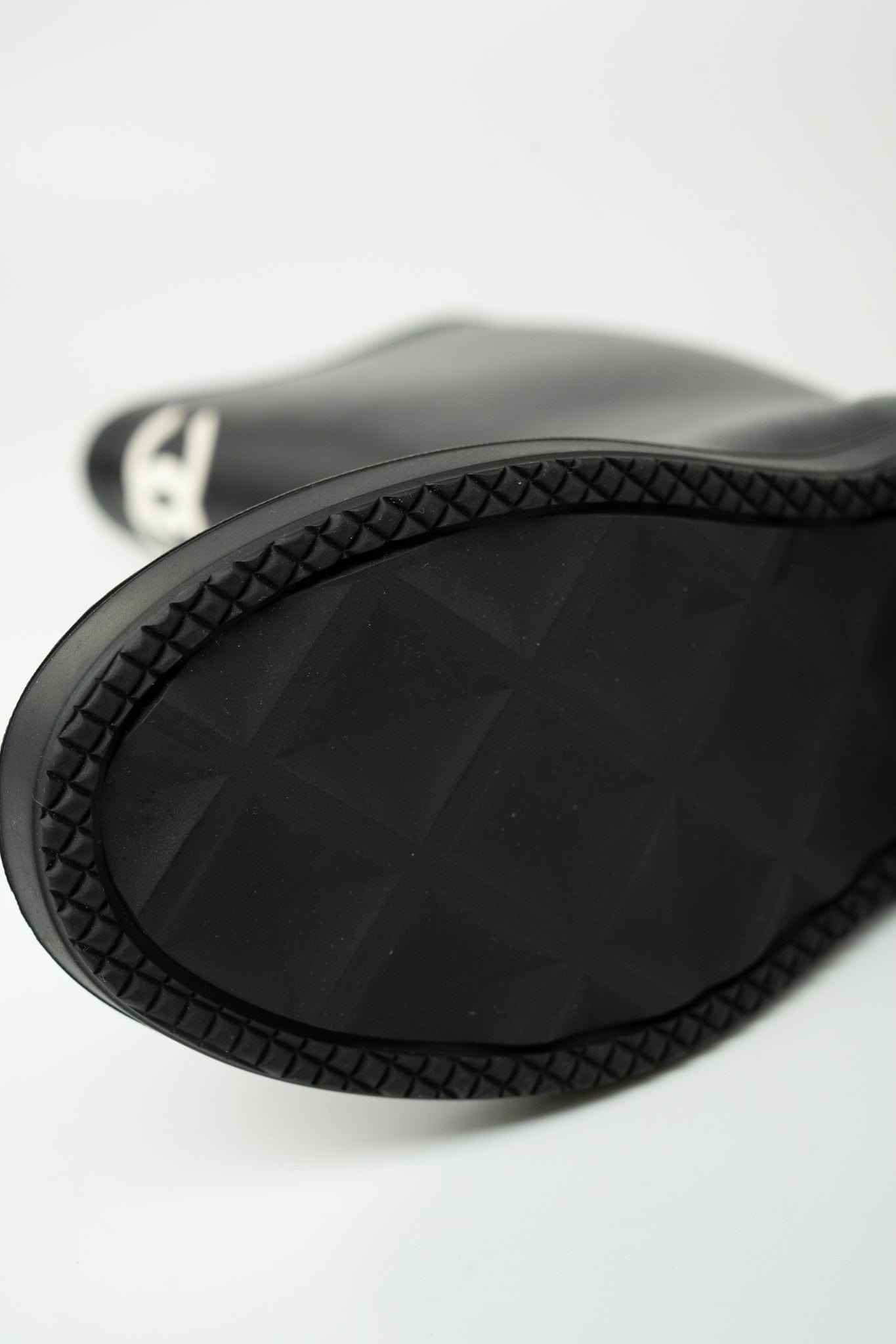 22A Black Caoutchouk CC High Boots