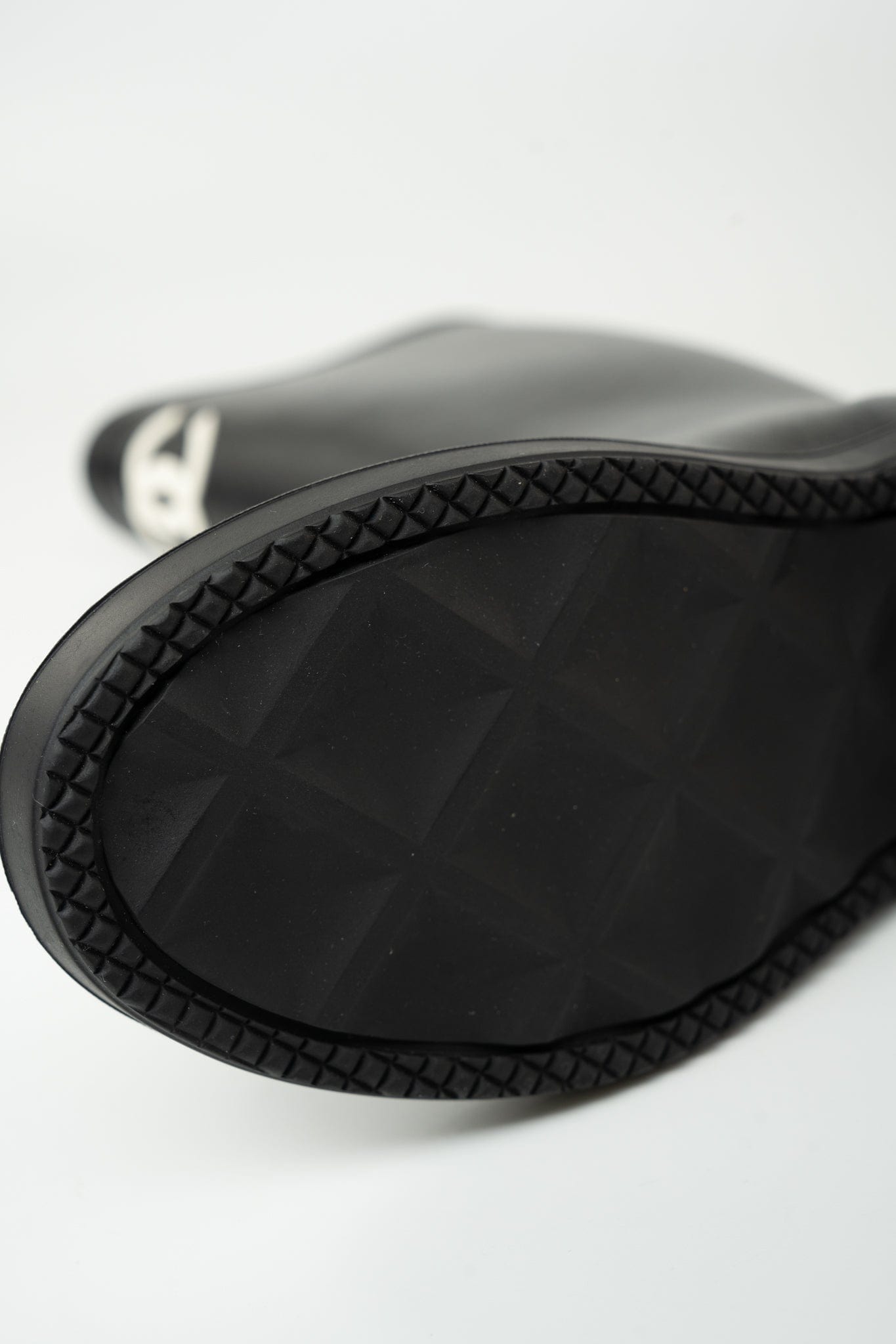 22A Black Caoutchouk CC High Boots