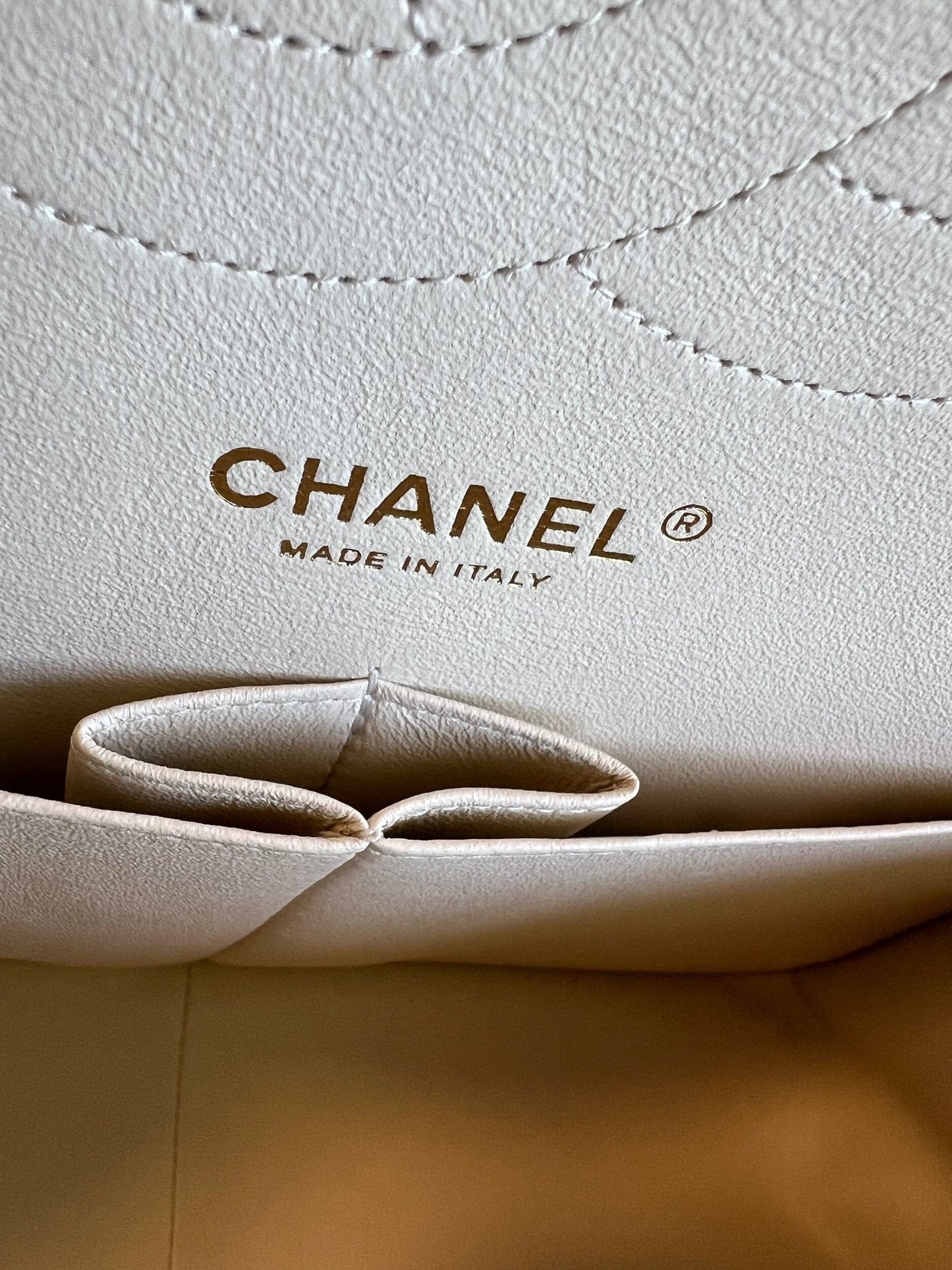 20C Light Beige Caviar Quilted Jumbo Classic Flap LGHW