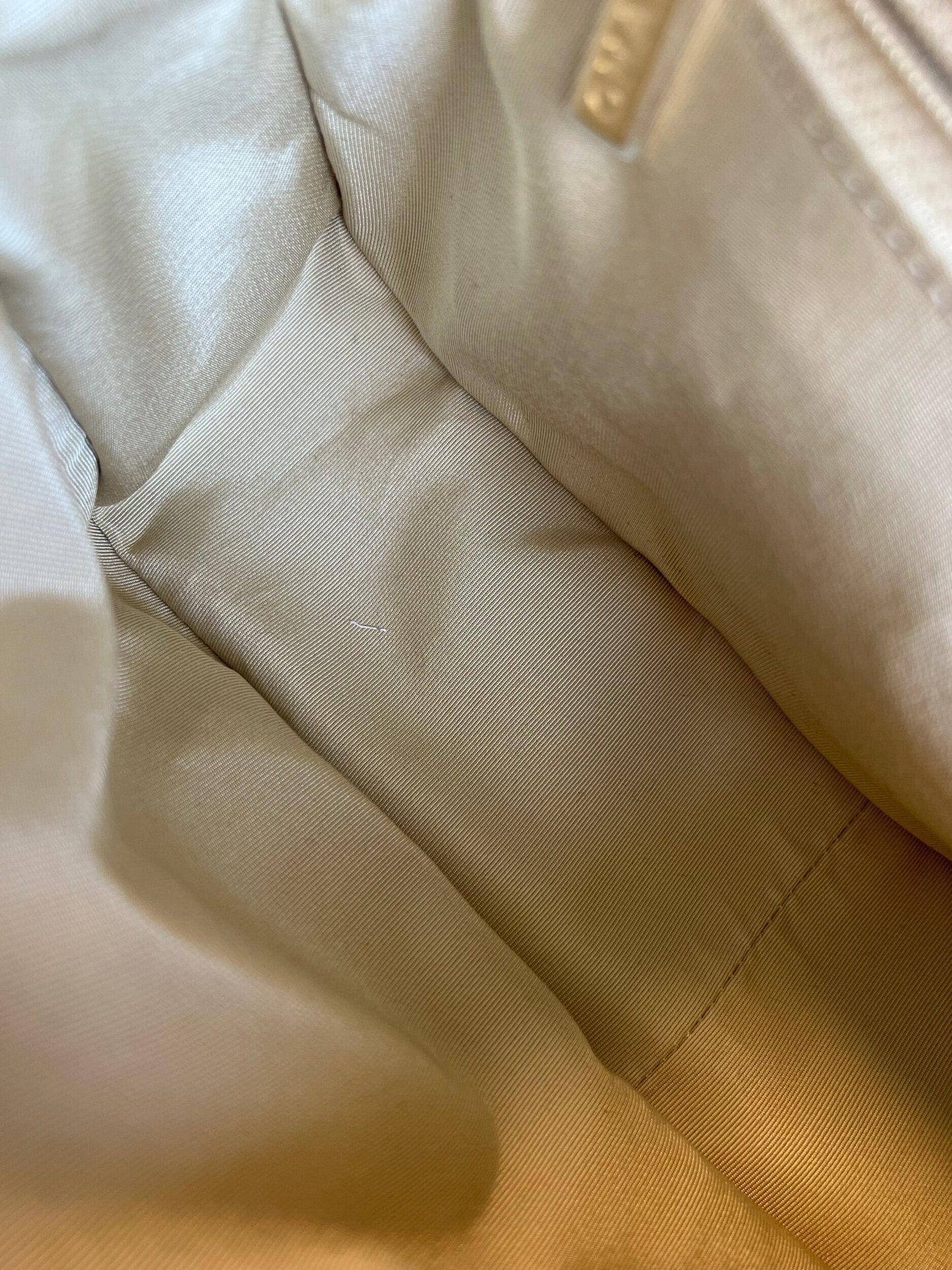 21B Beige Lambskin Quilted 19 Flap Medium/Large Mixed Hardware