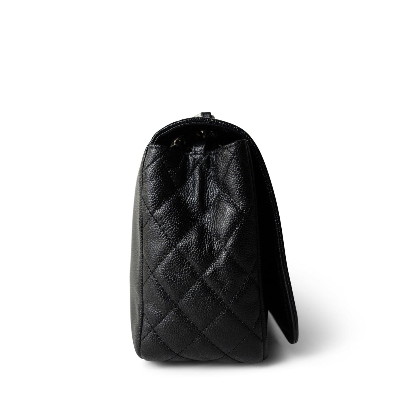 12P Caviar Large Timeless CC Flap Black