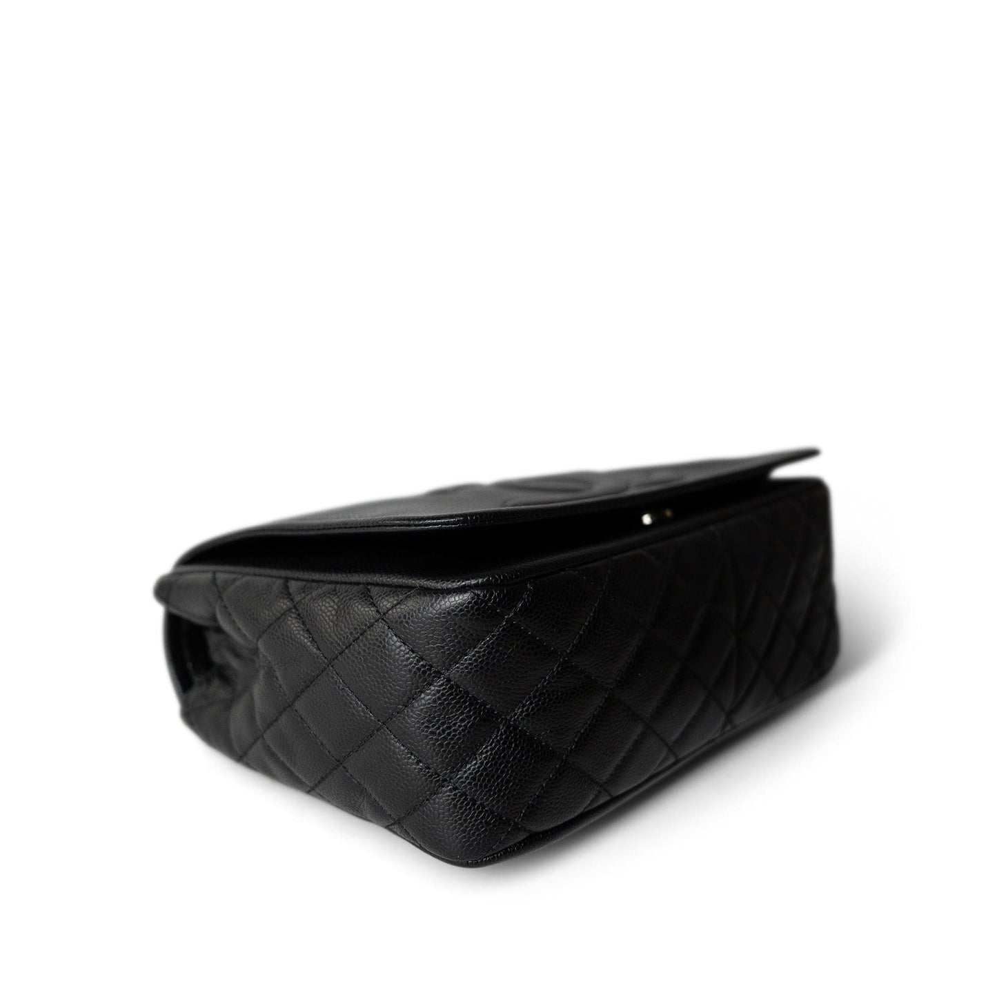12P Caviar Large Timeless CC Flap Black