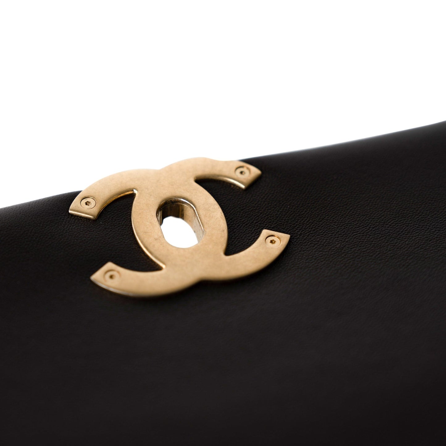 21A Dark Brown Lambskin Quilted 19 Flap Small MHW