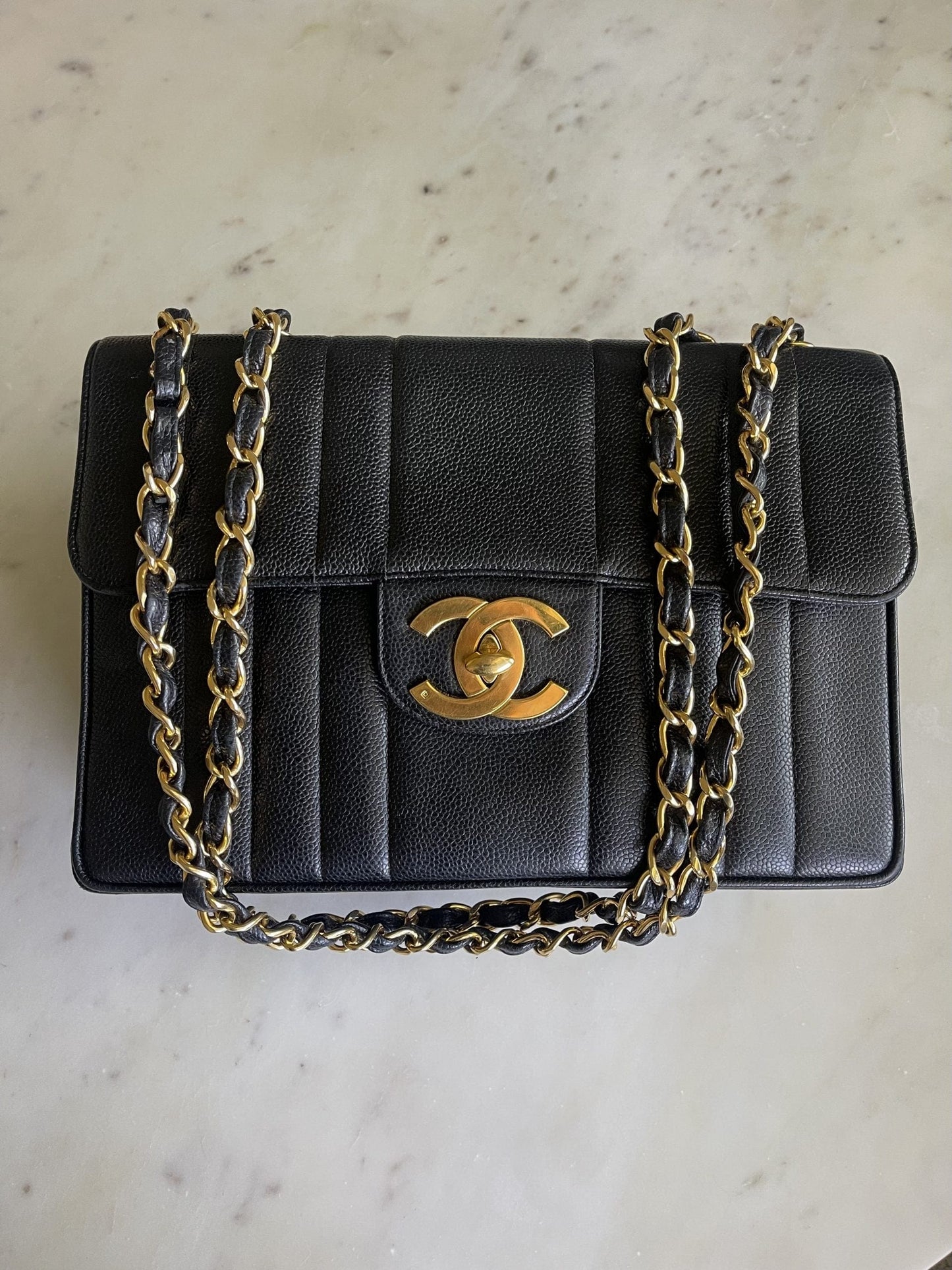 Vintage Black Caviar Jumbo GHW