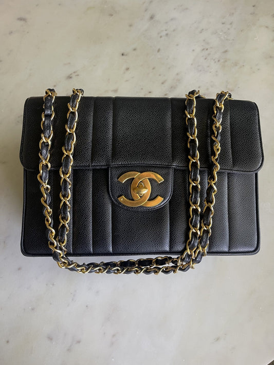 Vintage Black Caviar Jumbo GHW