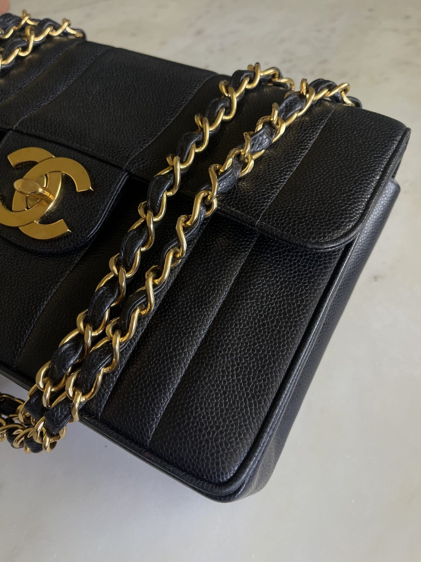 Vintage Black Caviar Jumbo GHW